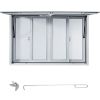 VEVOR Concession Window, 60 x 36 inch, Aluminum Alloy Food Truck Service Window with 4 Horizontal Sliding Screen Windows & Awning Door & Drag Hook, Se