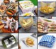 [Newspaper] 200 Pcs Grease-Proof Wax Papers Baking Papers Hamburger Papers