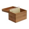 Oceanstar Bamboo Recipe Box with Divider