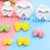 2 Sets Bowknot Shape Fondant Plunger Cutter Set Sugarcraft Cake Cookies Cupcake Decorating Tool DIY Mold