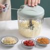 900ML Manual Meat Mincer Garlic Chopper Rotate Garlic Press Crusher Vegetable Onion Cutter Kitchen Cooking Accessories